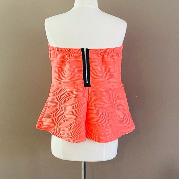 Maurices Plus Size 1X Peplum Strapless Top - Picture 3 of 4